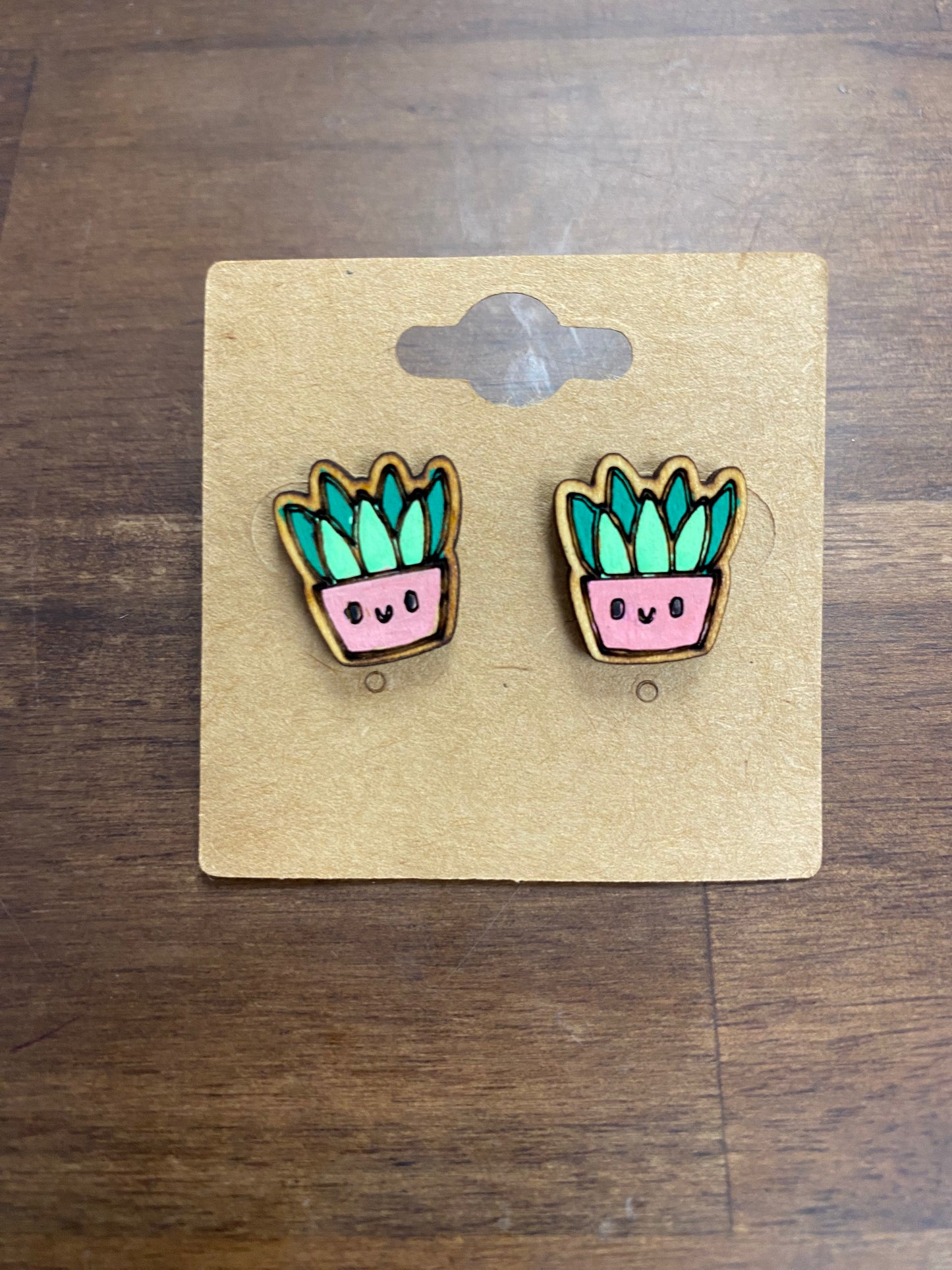 Cactus/ Succulent Earring Studs - Harmony Emporium