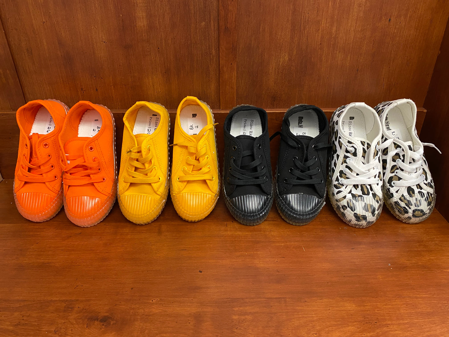Kid rainbow bottom sneaker