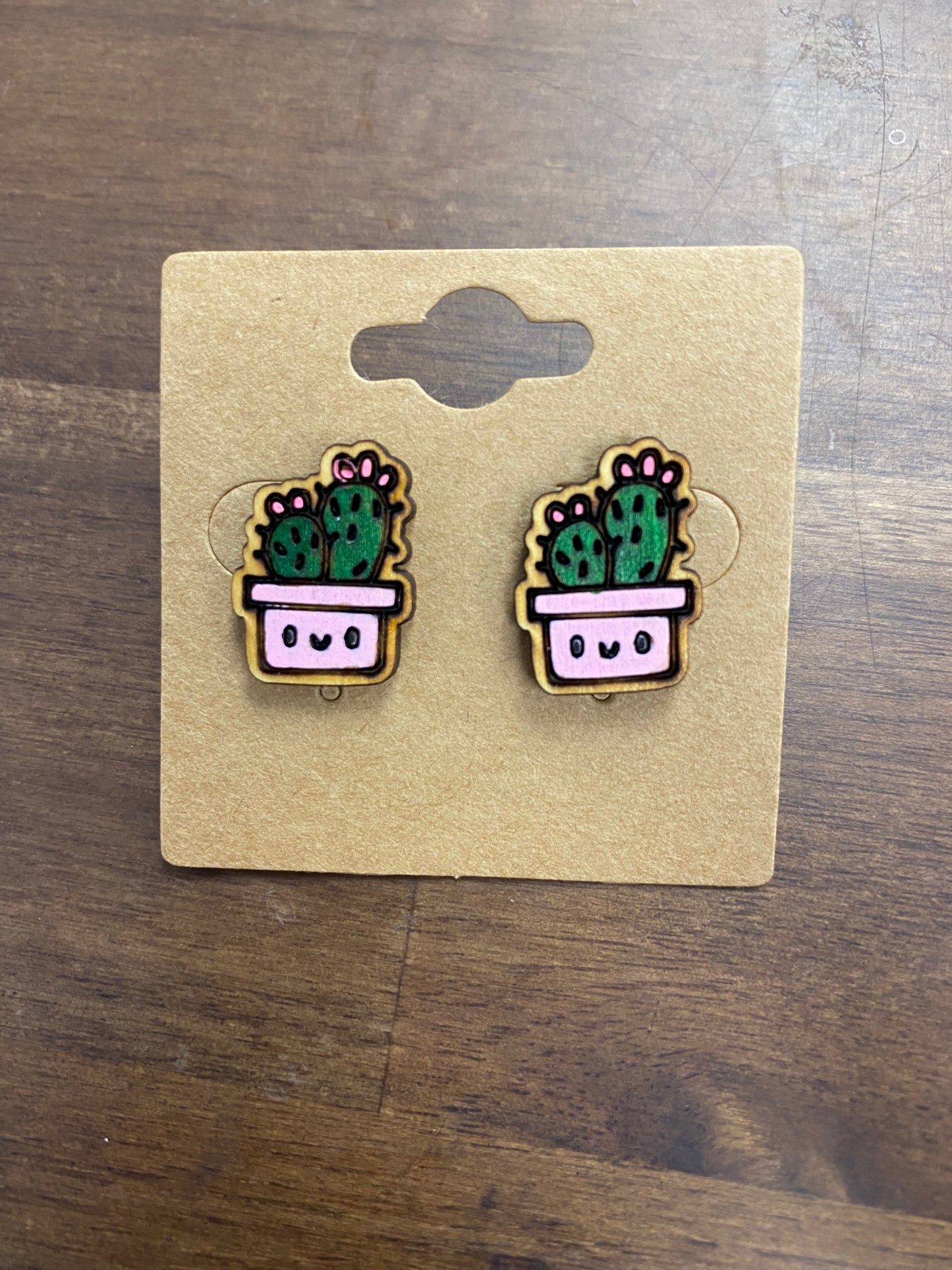 Cactus/ Succulent Earring Studs - Harmony Emporium