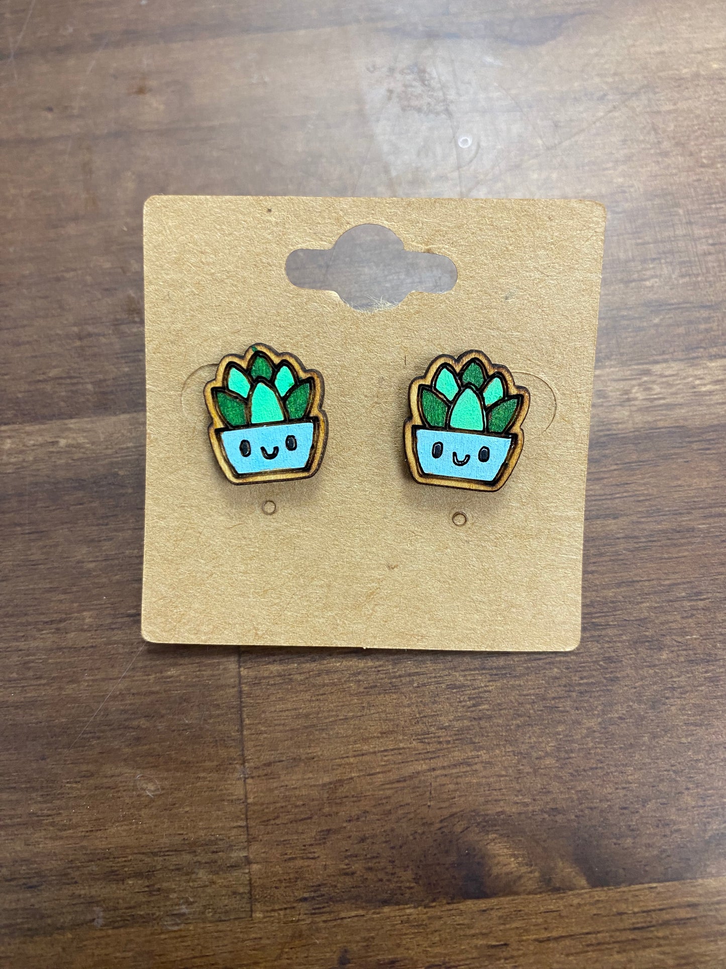 Cactus/ Succulent Earring Studs - Harmony Emporium