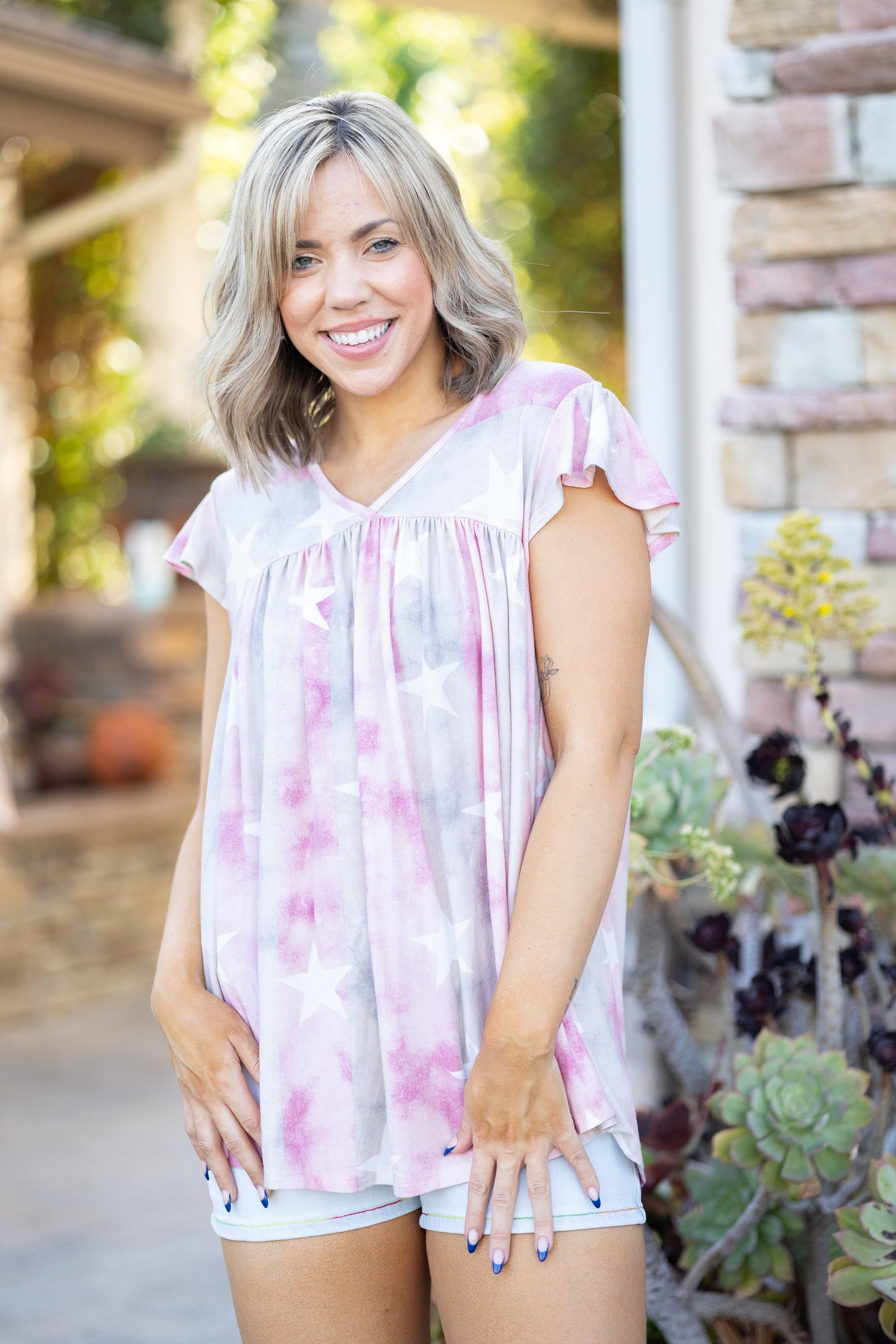 Thank My Lucky Stars Ruffle Sleeve